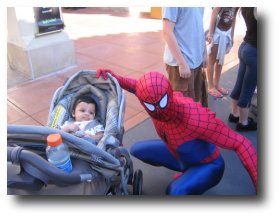 Spiderman and me at Universal Studios Hollywood