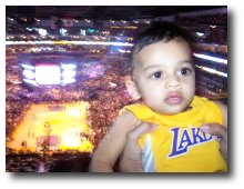 At the Lakers Game